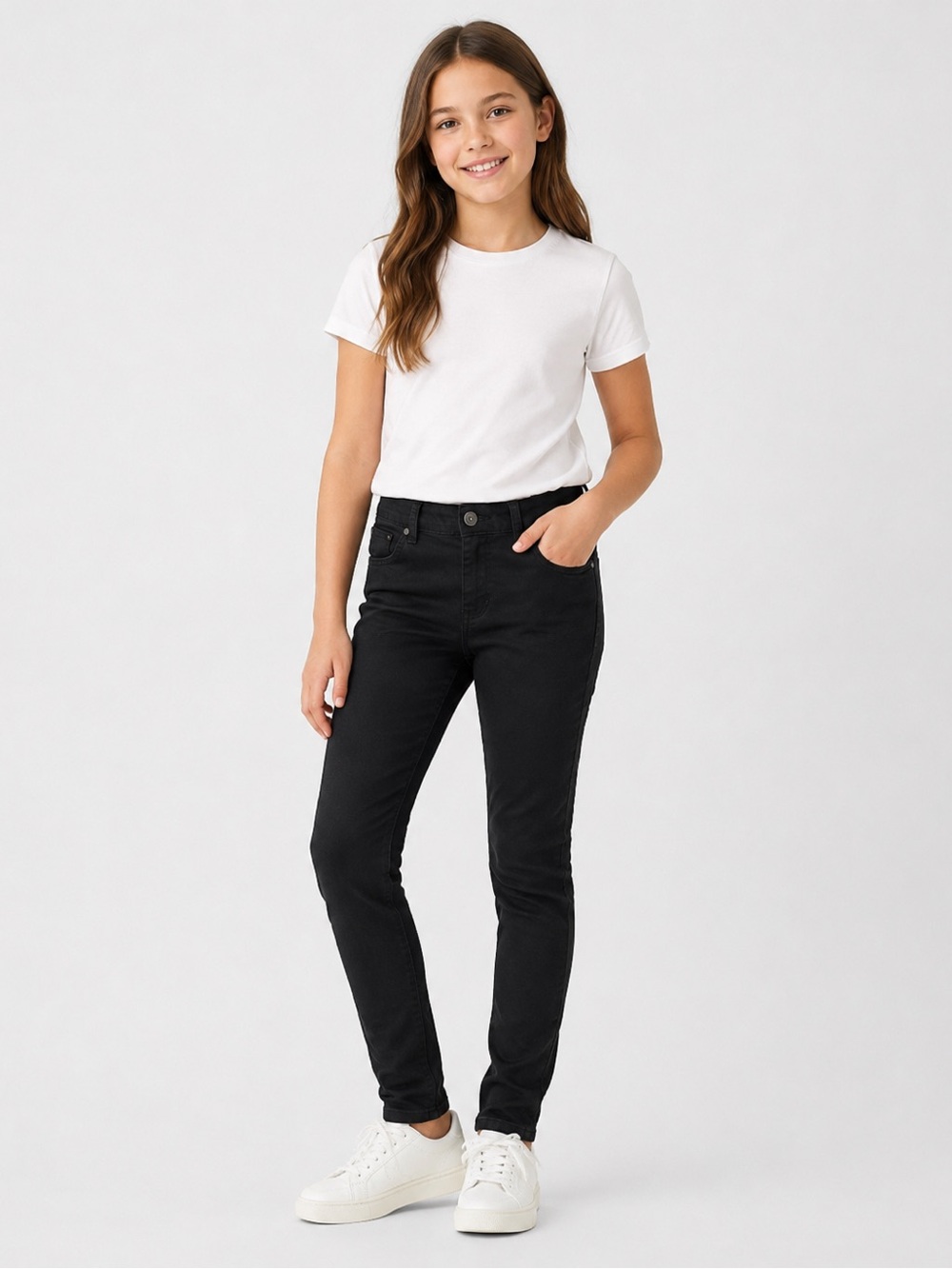 The Children’s Place Girls Size 10 Black Skinny Jeans NWOT Back to School